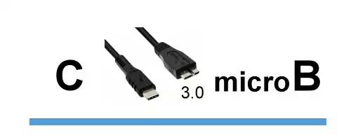 USB C - micro B 3.0-kabel